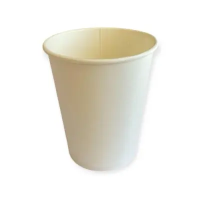 Стакан бумажный для горячего двухслойный 250 мл Белый 20шт Белый - фото