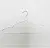 Вешалка метал. обрезиненная д/одежды, 405 мм,  арт. A04XL(бел), белая Белый - фото
