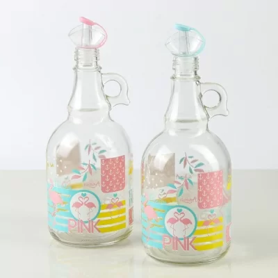 Бутылка для масла "Фламинго", 1000 мл  - фото