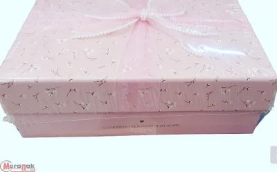 Коробка В598 19*24*8 Розовый - фото