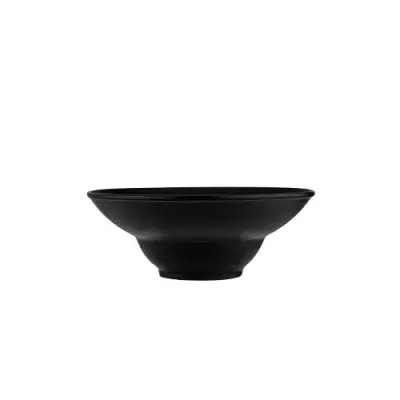Тарелка глубокая 22,5см SLATESTONE фарфор черная Черный - фото