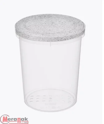 Банка с завинчивающейся крышкой "Asti" 1л (гранит светло-серый) 221150521/02 Гранит - фото