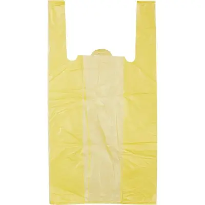 Майка-пакет 28*7*48 11мк 1/100 желтая RI-027 Желтый - фото