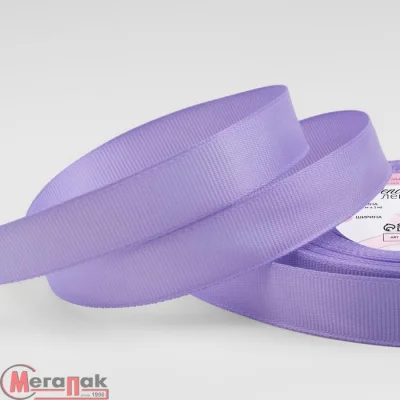 Лента репсовая, 15 мм, 23 ± 1 м, цвет сиреневый №21, арт. 6784812 Сиреневый - фото