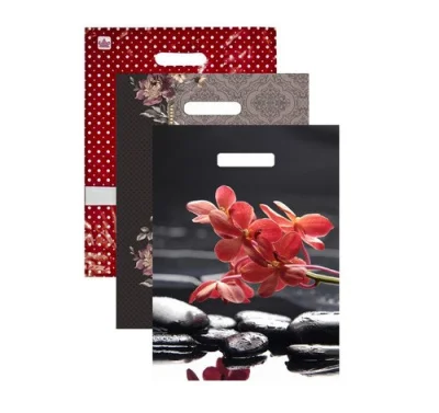 ТЦ 10шт Сумка-пакет 40*31 прор.ручкой Микс  - фото