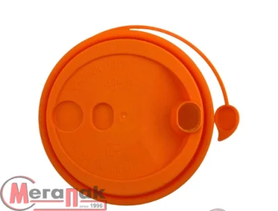 Крышка д/стакана бум. PP D-90мм с питейником, оранжевая, матовая 1/50 (20) арт.3001М/Ор Оранжевый - фото