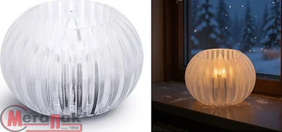 Свеча декоративная "Фонарик" 6 см, 00-7001 Белый - фото