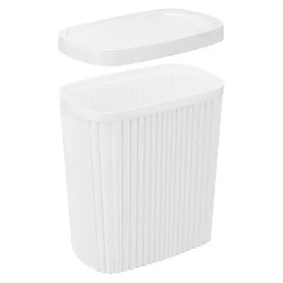 Контейнер для мусора "Velvet" 1,9л 160х100х172мм (белый) Белый - фото