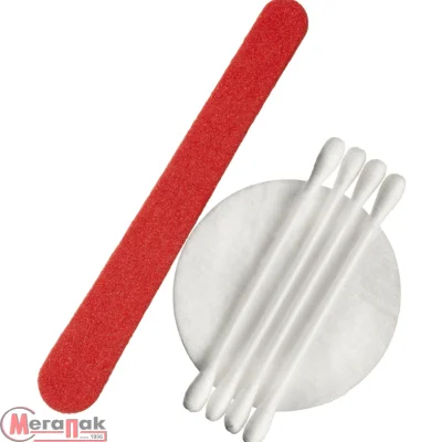 Косметический набор (4 ватн.пал, 2 диска, пилочка), картон белый (Коллекция COMFORT LAND) 1/25  - фото