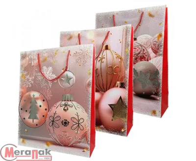 Пакет подар.бум.с руч 31*42*12 НГ Люкс арт. N738  - фото