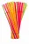 Соломка для коктейлей 5*240 мм 1/250 Р с гофрой, флюорисцентная Разноцветный - фото