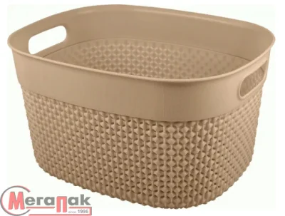 Корзина для хранения OSLO 6л шоколадный мокко, арт. PT135110015 Мокко - фото