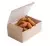 Коробка картонная с крышкой 115*75*45 ECO Fast Food Box S, 100 шт Коричневый - фото