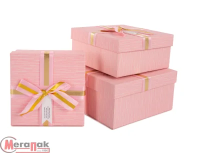 Коробка Элегант, Нежно-розовый, 19*19*9,8 см Розовый - фото