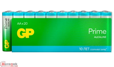 Батарейка GP Super Alkaline G-Tech 15А АA - 20 шт. в пленке (15AA21-2CRSWC20 240/960)  - фото