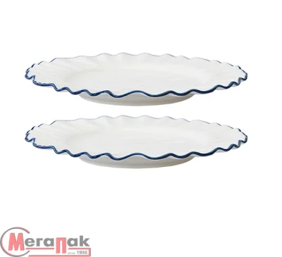 Набор тарелок Santorini, Ø21 см, 2 шт, арт. LJ0000194 Белый - фото