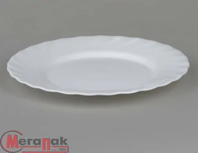 Тарелка обеденная ТРИАНОН 24,5см, арт. N3645 Белый - фото