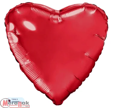 Шар (30''/76 см) Сердце, Красный, 1 шт. в уп. (250), 755877 Красный - фото