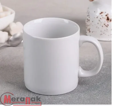 Кружка 300 мл Белье Европейский 38462 (24) Дулевский фарфор Белый - фото