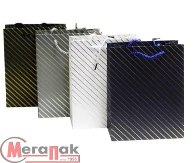 Пакет подар.бум.с руч 18*23*10 L4034 Люкс с тисн. микс (480/12) Микс - фото