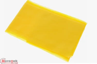 Скатерть неткан., 120*160, желтая, прозрачн пленка, 1шт/уп, 50уп/кор, 12014 Желтый - фото