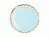 Набор бумажных тарелок «Голубой» d18см, 6 шт Голубой - фото