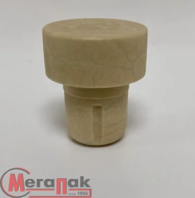 Пробки с доп.верхом 5шт: однокомпонентные, Т-образные, бежевые (Осло 0.5,0.7, РЧ 0.5, Оригин 0.7) Бежевый - фото
