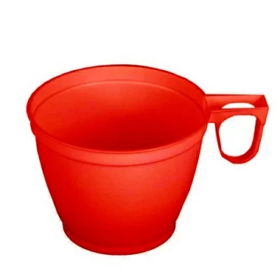 Чашка для кофе 150мл красная, 20 шт Красный - фото
