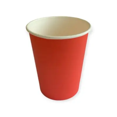 Стакан бумажный 350мл для горячего Красный d90 40шт Красный - фото