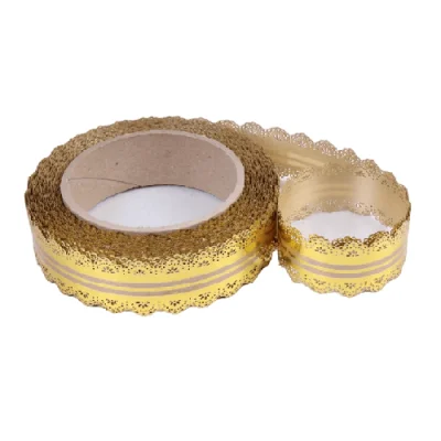 Лента Ажур (3см*25ярд) С31 бронзовый  - фото