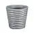 Кашпо ДЮНА  D255мм H 240мм 8,5л  Серый М 3400 (5) Серый - фото
