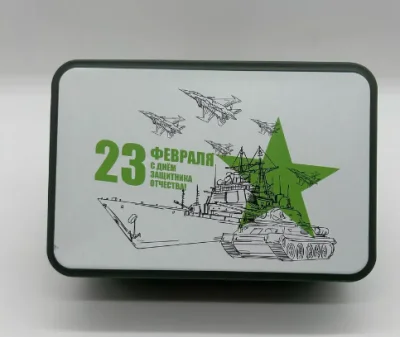 Набор подарочный Носки мужские Turkan в металл. банке ассорти, классичкие, М23Р  - фото