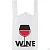 Майка-пакет 25*6*50см "WINE", 100 шт Белый - фото