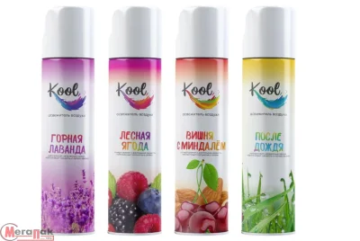 Освежитель воздуха KOOL (аромат в ассортименте) 300мл/24  - фото