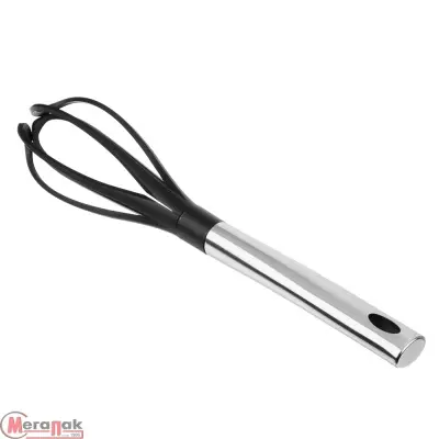 Венчик 30,8*5,7 см, нерж. сталь, нейлон, Блэк, SATOSHI Монте, 882-440 Серебро - фото