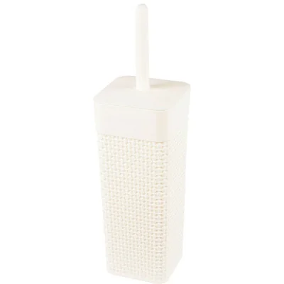 Комплект WC OSLO (подставка + ёрш) молочный туман,  арт. PT1356МЛ-16 Молочный - фото