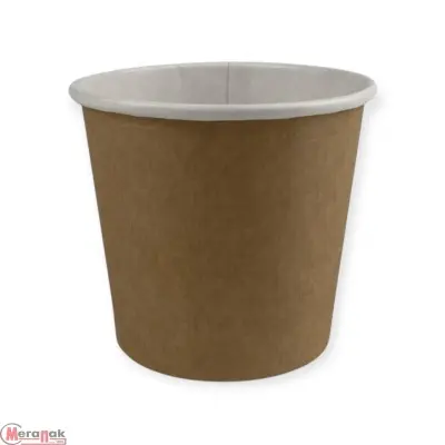 Стакан картоннный для супа Uni 350мл крафт Д95мм 1/60  - фото