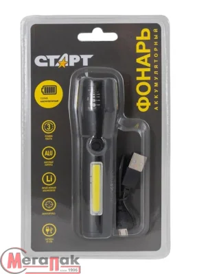 Фонарь СТАРТ LHE 517-C1 Black, арт. 18092 Черный - фото