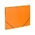 Папка на резинках BRAUBERG Office, оранжевая, до 300 листов, 500 мкм, 228084 Оранжевый - фото