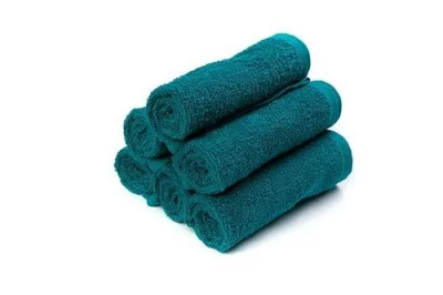 Салфетка махровая, гладкокрашеная, 30*30, 380 г/м2, цвет: 507-темно-зеленый, арт. ВТ 30-30Г Зеленый - фото