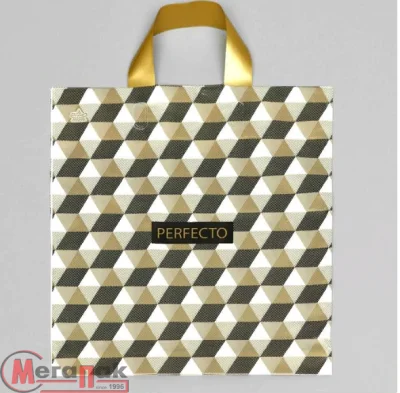 Сумка-пакет 35*31 с петлевой ручкой 90мк Перфекто Иллюзия  - фото