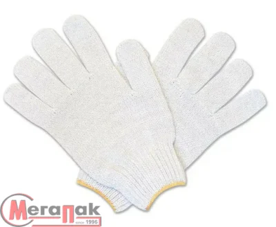 ПАРА Перчатки х/б белые 10 класс (4 нити) ЭКОНОМ Белый - фото