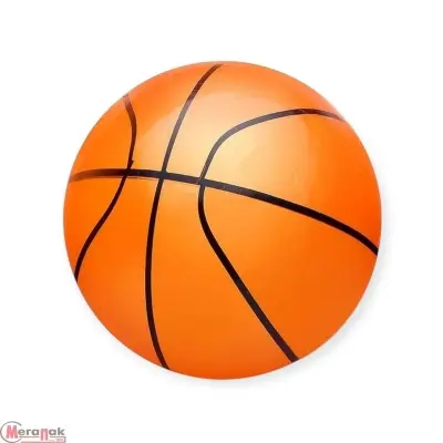 Мяч надувной PVC "Баскетбол" 22,5 см., 60 гр. (цвет микс), 00-3965 Разноцветный - фото