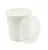 Стакан картон для супа 350мл белый с прозрачной пластиковой крышкой ECO SOUP ECONOM, 25 шт Белый - фото