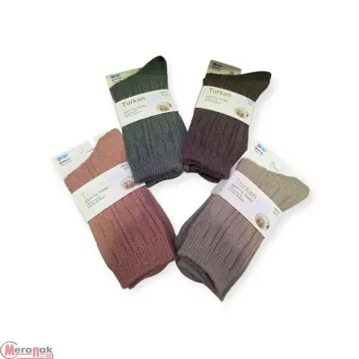 Носки женские TURKAN шерсть ламы, арт. HB-761 Микс - фото