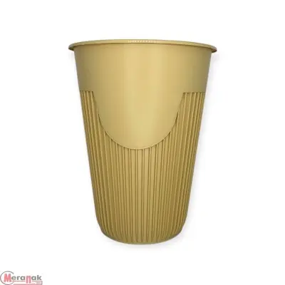 Стакан для горячего 350мл Д90 полипропиленовый 10шт (Крафт)  Бежевый - фото