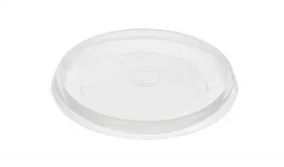 Крышка для стакана для супа прозрачная, d98, полипропилен, 40 шт  Прозрачный - фото