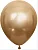 Шар латекс(1) (12''/30 см) Золото (522), хром, 12 шт, 812051/12  - фото