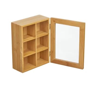 Органайзер д/пакетиков чай/кофе бамбук 21*16*7,5см №1 КТ-ОЧ-01  - фото