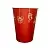 Стакан бумажный 350мл для горячего Новый Год Красный 50шт Красный - фото